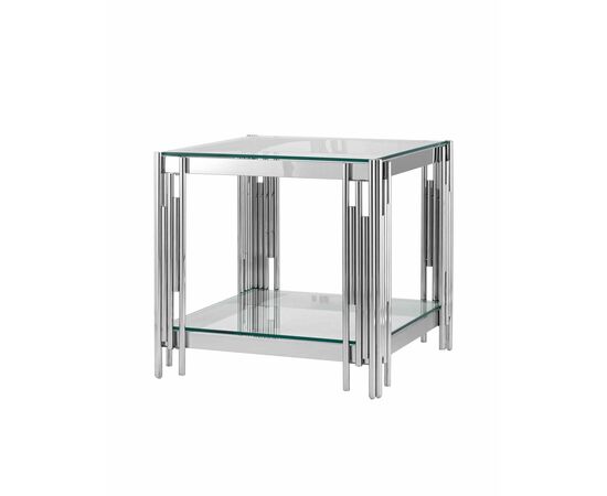 Журнальный столик 55*55 ГЭТСБИ серебро | Интернет магазин мебели и декора LifeDekor