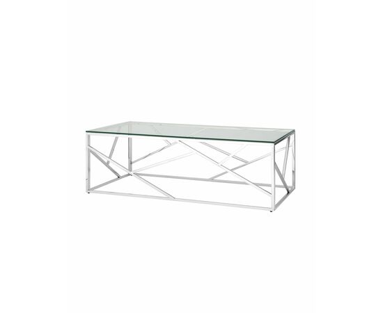 Журнальный стол 120*60 АРТ ДЕКО серебро | Интернет магазин мебели и декора LifeDekor