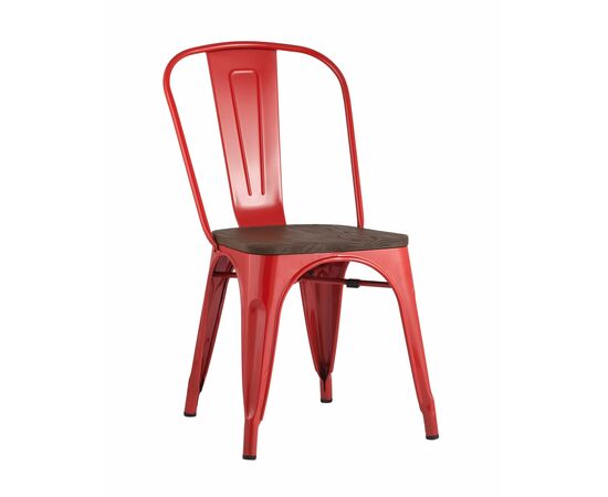 Стул TOLIX WOOD красный глянцевый | Интернет магазин мебели и декора LifeDekor