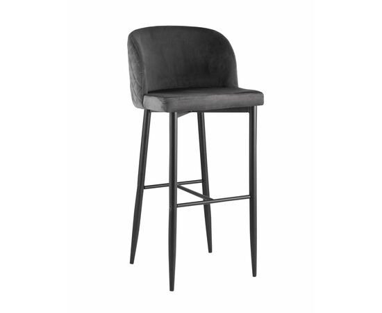 Стул барный Оскар велюр серый | Интернет магазин мебели и декора LifeDekor