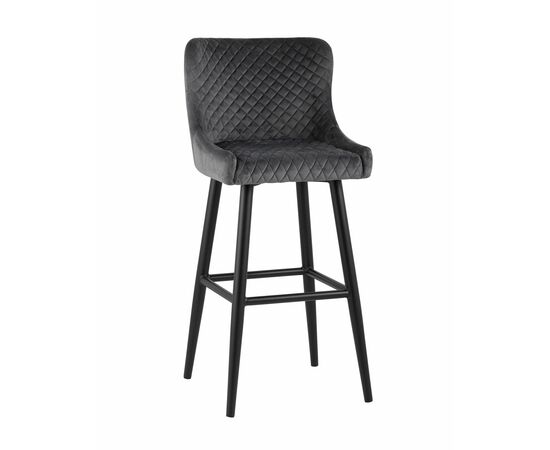 Стул барный Ститч велюр серый | Интернет магазин мебели и декора LifeDekor