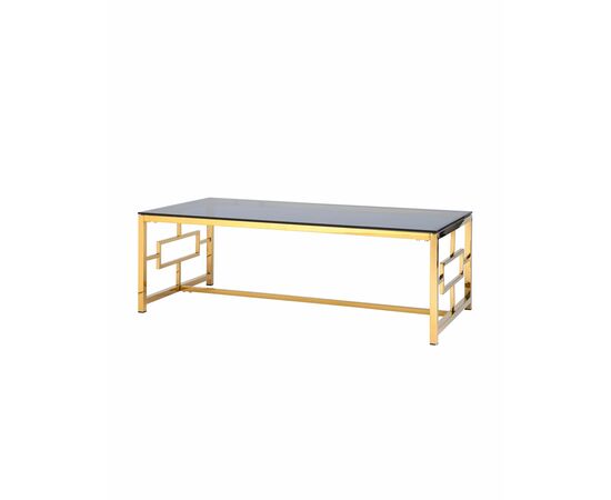 Журнальный стол 120*60 БРУКЛИН золото стекло smoke | Интернет магазин мебели и декора LifeDekor