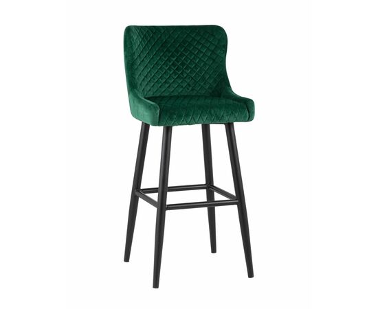 Стул барный Ститч велюр изумрудный | Интернет магазин мебели и декора LifeDekor