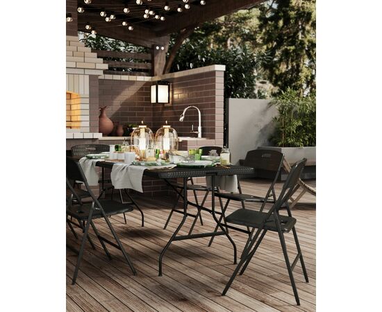 Стол складной чемодан пластиковый Кейт 180 коричневый, изображение 6 | Интернет магазин мебели и декора LifeDekor