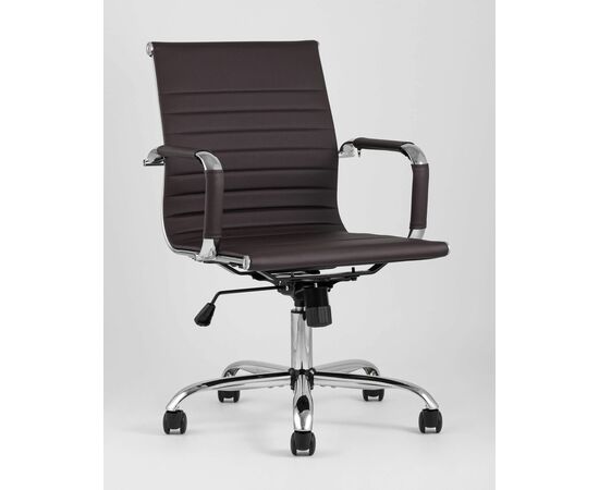 Кресло офисное TopChairs City S коричневое, изображение 2 | Интернет магазин мебели и декора LifeDekor