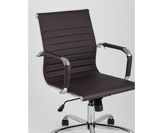 Кресло офисное TopChairs City S коричневое, изображение 10 | Интернет магазин мебели и декора LifeDekor