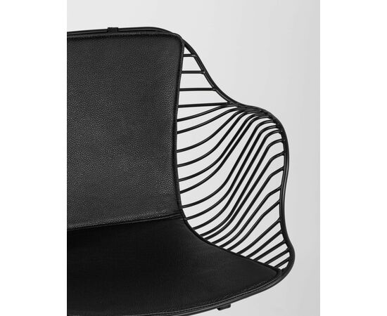 Кресло Thomas черное с черной подушкой, изображение 10 | Интернет магазин мебели и декора LifeDekor