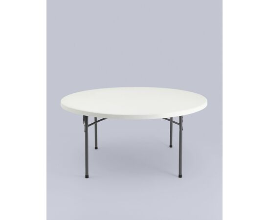 Стол круглый складной пластиковый Кейт 160, изображение 6 | Интернет магазин мебели и декора LifeDekor