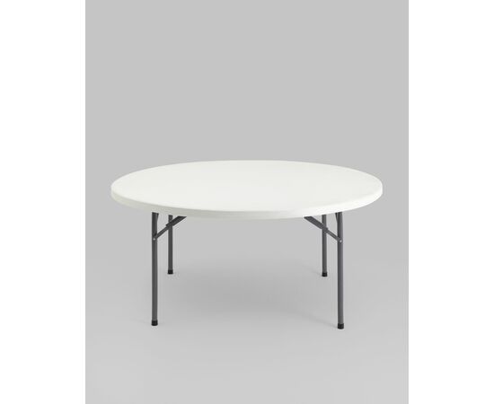 Стол круглый складной пластиковый Кейт 160, изображение 5 | Интернет магазин мебели и декора LifeDekor