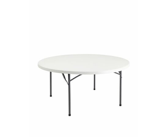 Стол круглый складной пластиковый Кейт 160 | Интернет магазин мебели и декора LifeDekor