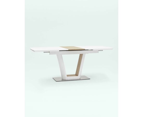 Стол обеденный Атланта раскладной 160-200*90 глянцевый белый, изображение 5 | Интернет магазин мебели и декора LifeDekor