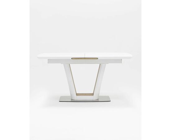 Стол обеденный Атланта раскладной 160-200*90 глянцевый белый, изображение 4 | Интернет магазин мебели и декора LifeDekor