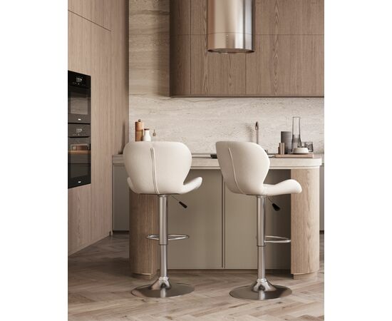 Стул барный Бон белый, изображение 3 | Интернет магазин мебели и декора LifeDekor