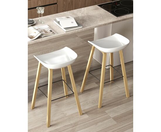 Стул барный LIBRA БЕЛЫЙ, изображение 3 | Интернет магазин мебели и декора LifeDekor