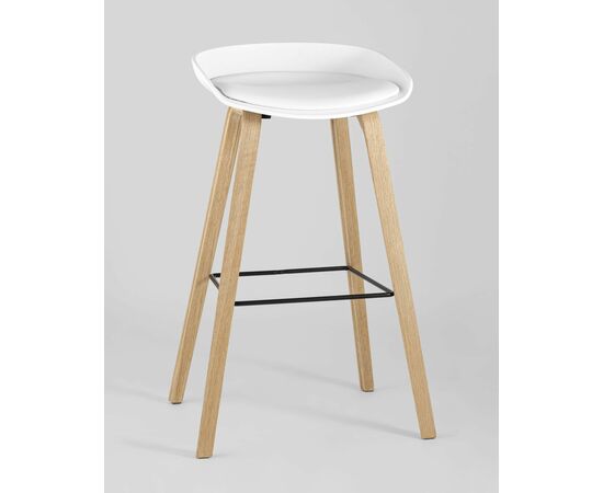 Стул барный LIBRA SOFT БЕЛЫЙ, изображение 2 | Интернет магазин мебели и декора LifeDekor