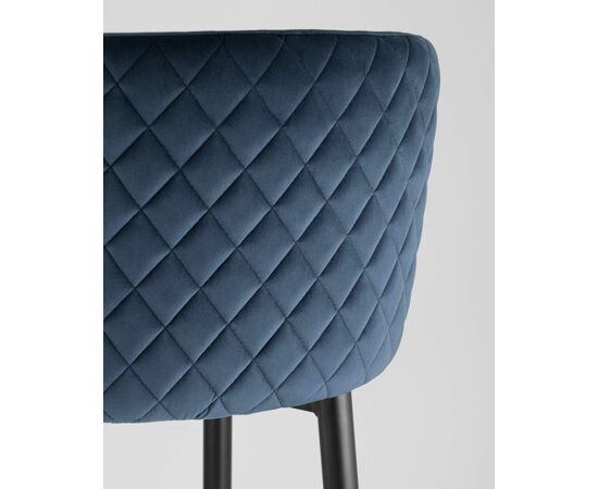 Стул барный Оскар велюр сине-зеленый, изображение 10 | Интернет магазин мебели и декора LifeDekor