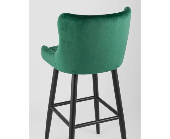 Стул барный Ститч велюр изумрудный, изображение 14 | Интернет магазин мебели и декора LifeDekor