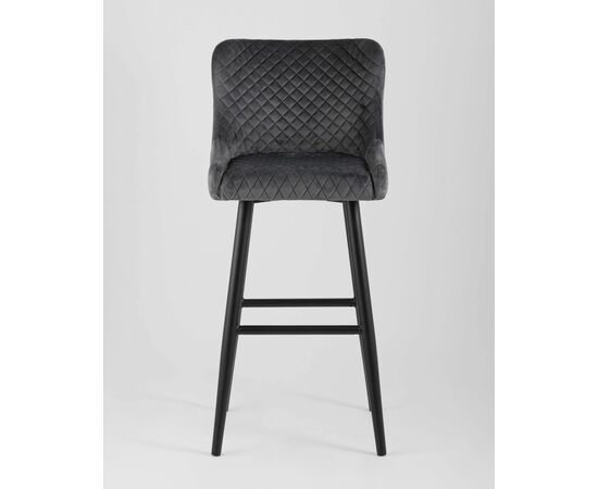 Стул барный Ститч велюр серый, изображение 6 | Интернет магазин мебели и декора LifeDekor