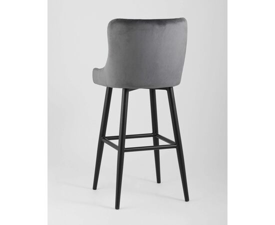 Стул барный Ститч велюр серый, изображение 9 | Интернет магазин мебели и декора LifeDekor