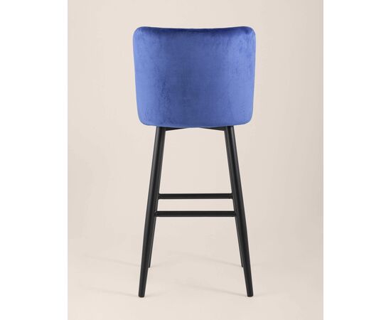 Стул барный Ститч велюр синий, изображение 5 | Интернет магазин мебели и декора LifeDekor