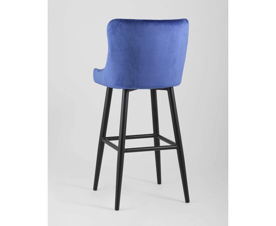 Стул барный Ститч велюр синий, изображение 6 | Интернет магазин мебели и декора LifeDekor