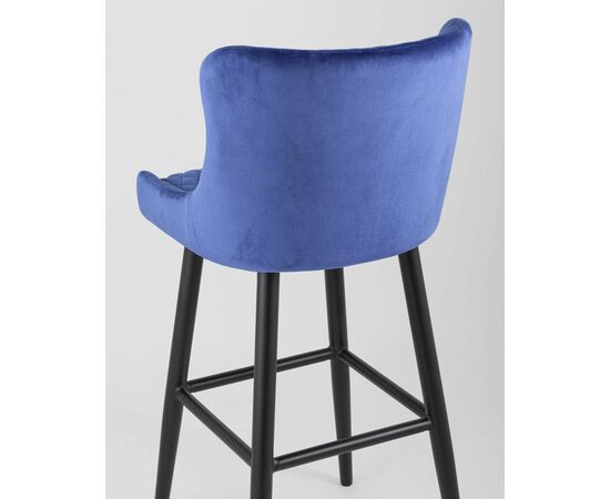 Стул барный Ститч велюр синий, изображение 7 | Интернет магазин мебели и декора LifeDekor