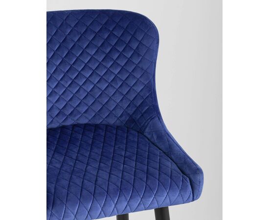 Стул барный Ститч велюр синий, изображение 9 | Интернет магазин мебели и декора LifeDekor