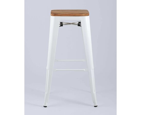 Стул барный TOLIX WOOD белый глянцевый, изображение 5 | Интернет магазин мебели и декора LifeDekor