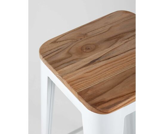 Стул барный TOLIX WOOD белый глянцевый, изображение 8 | Интернет магазин мебели и декора LifeDekor