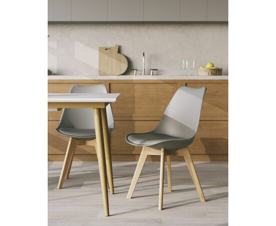 Стул FRANKFURT серый, изображение 3 | Интернет магазин мебели и декора LifeDekor