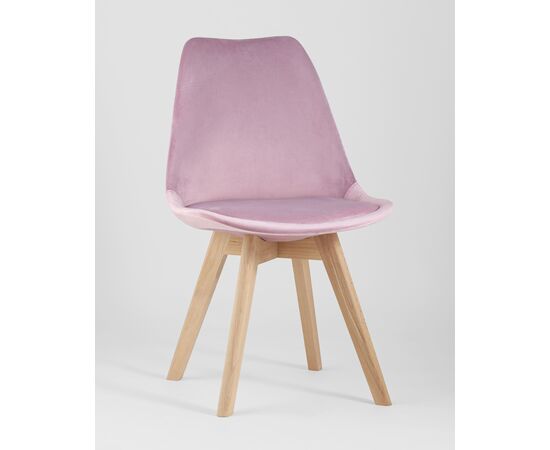 Стул FRANKFURT велюр розовый, изображение 2 | Интернет магазин мебели и декора LifeDekor