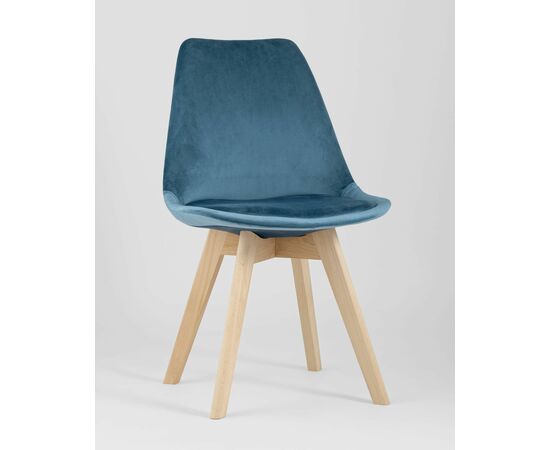 Стул FRANKFURT велюр синий, изображение 2 | Интернет магазин мебели и декора LifeDekor