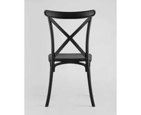 Стул Кроссбэк пластиковый черный, изображение 9 | Интернет магазин мебели и декора LifeDekor
