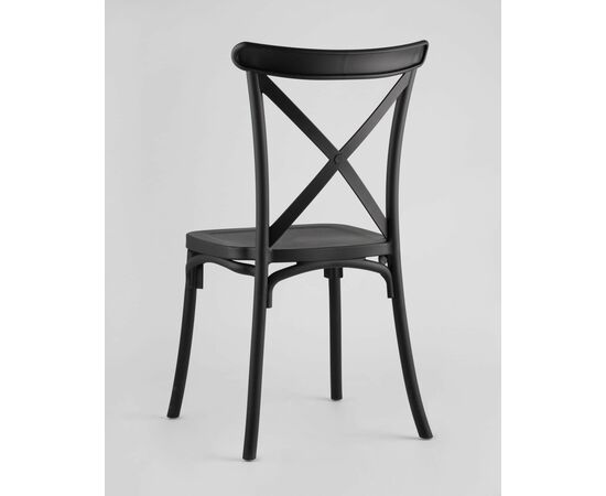 Стул Кроссбэк пластиковый черный, изображение 10 | Интернет магазин мебели и декора LifeDekor