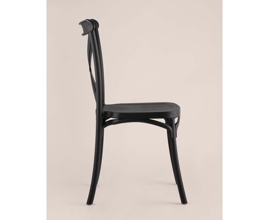 Стул Кроссбэк пластиковый черный, изображение 8 | Интернет магазин мебели и декора LifeDekor