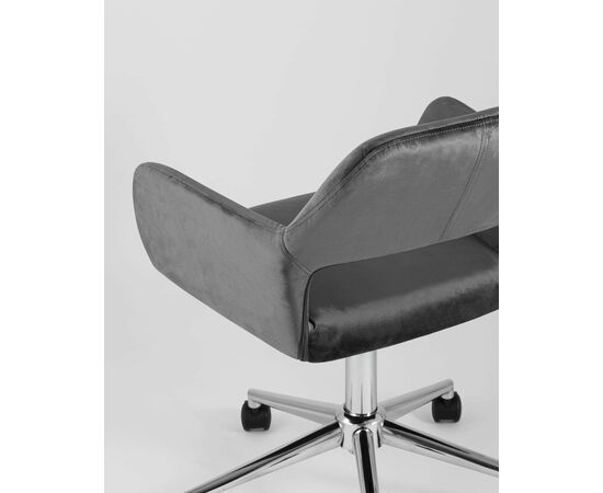 Кресло офисное Ross велюр серый, изображение 10 | Интернет магазин мебели и декора LifeDekor