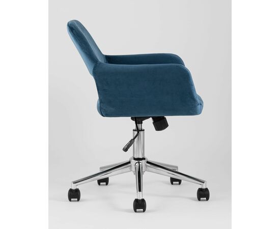 Кресло офисное Ross велюр синий, изображение 8 | Интернет магазин мебели и декора LifeDekor