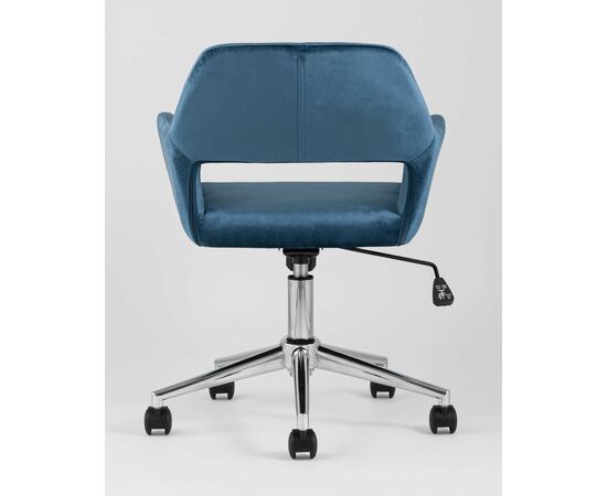 Кресло офисное Ross велюр синий, изображение 9 | Интернет магазин мебели и декора LifeDekor
