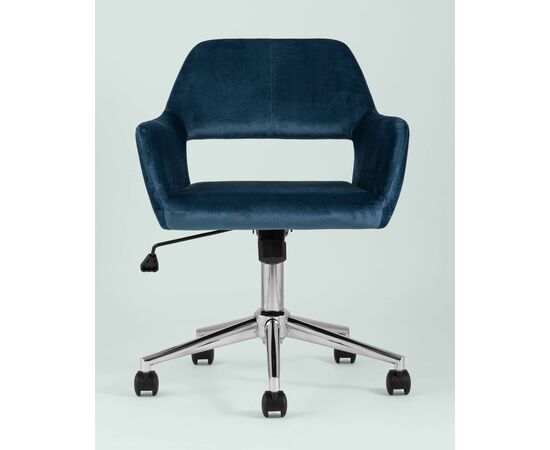 Кресло офисное Ross велюр синий, изображение 7 | Интернет магазин мебели и декора LifeDekor