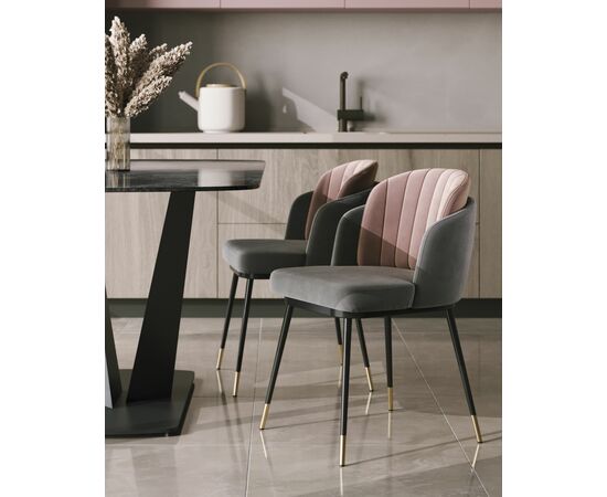 Стул Пенелопа темно-серый, изображение 5 | Интернет магазин мебели и декора LifeDekor