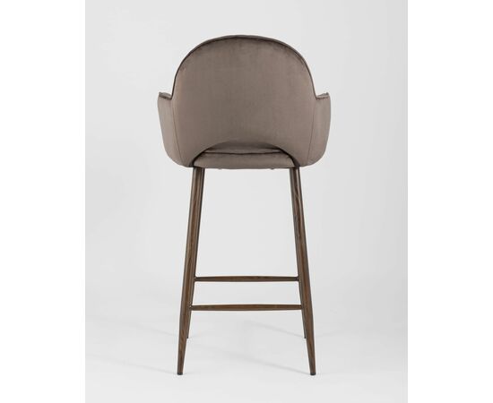 Стул полубарный Венера диамант велюр коричневый, изображение 5 | Интернет магазин мебели и декора LifeDekor