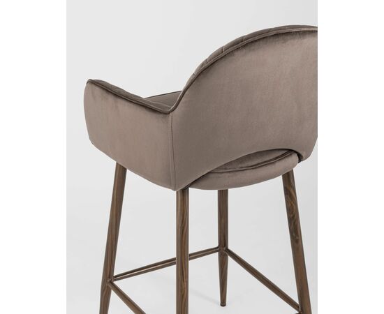 Стул полубарный Венера диамант велюр коричневый, изображение 7 | Интернет магазин мебели и декора LifeDekor