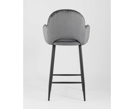 Стул полубарный Венера диамант велюр серый, изображение 6 | Интернет магазин мебели и декора LifeDekor