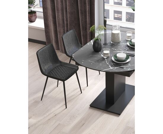 Стул TEXAS экокожа серый, изображение 5 | Интернет магазин мебели и декора LifeDekor