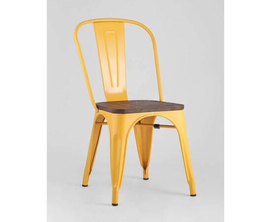 Стул TOLIX WOOD желтый, изображение 2 | Интернет магазин мебели и декора LifeDekor