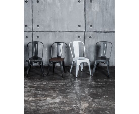 Стул TOLIX WOOD черный патина золото, изображение 4 | Интернет магазин мебели и декора LifeDekor