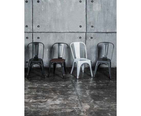 Стул TOLIX серебристый матовый, изображение 3 | Интернет магазин мебели и декора LifeDekor