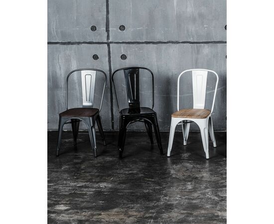 Стул TOLIX черный глянцевый, изображение 5 | Интернет магазин мебели и декора LifeDekor