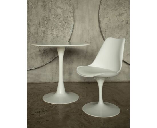 Стол Tulip D80 белый, изображение 9 | Интернет магазин мебели и декора LifeDekor