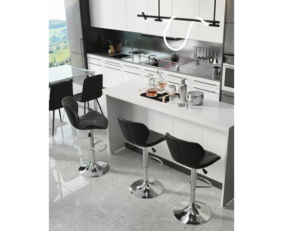 Стул барный Бон черный, изображение 4 | Интернет магазин мебели и декора LifeDekor